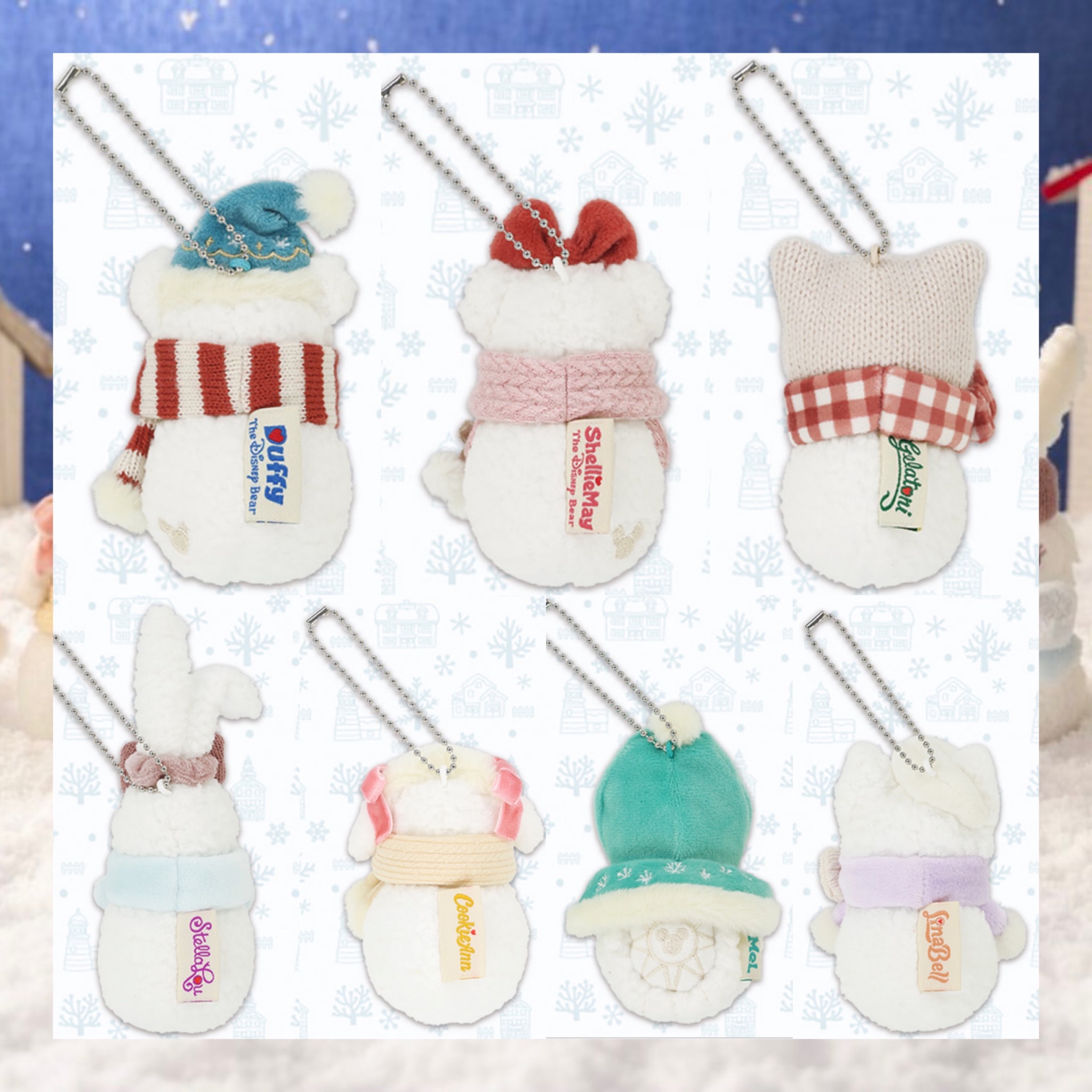 ：日本：2026 XMAS 東京迪士尼海洋限定 OUR LITTLE SNOW FRIENDS 2/11 日本發賣 公仔吊飾