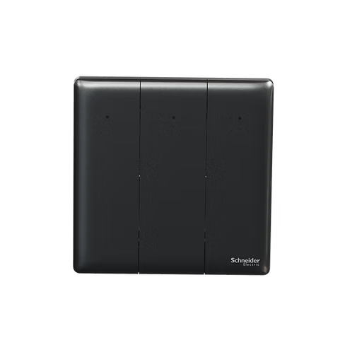  施耐德 Unica X 石墨灰 3位單控 帶指示燈 開關掣