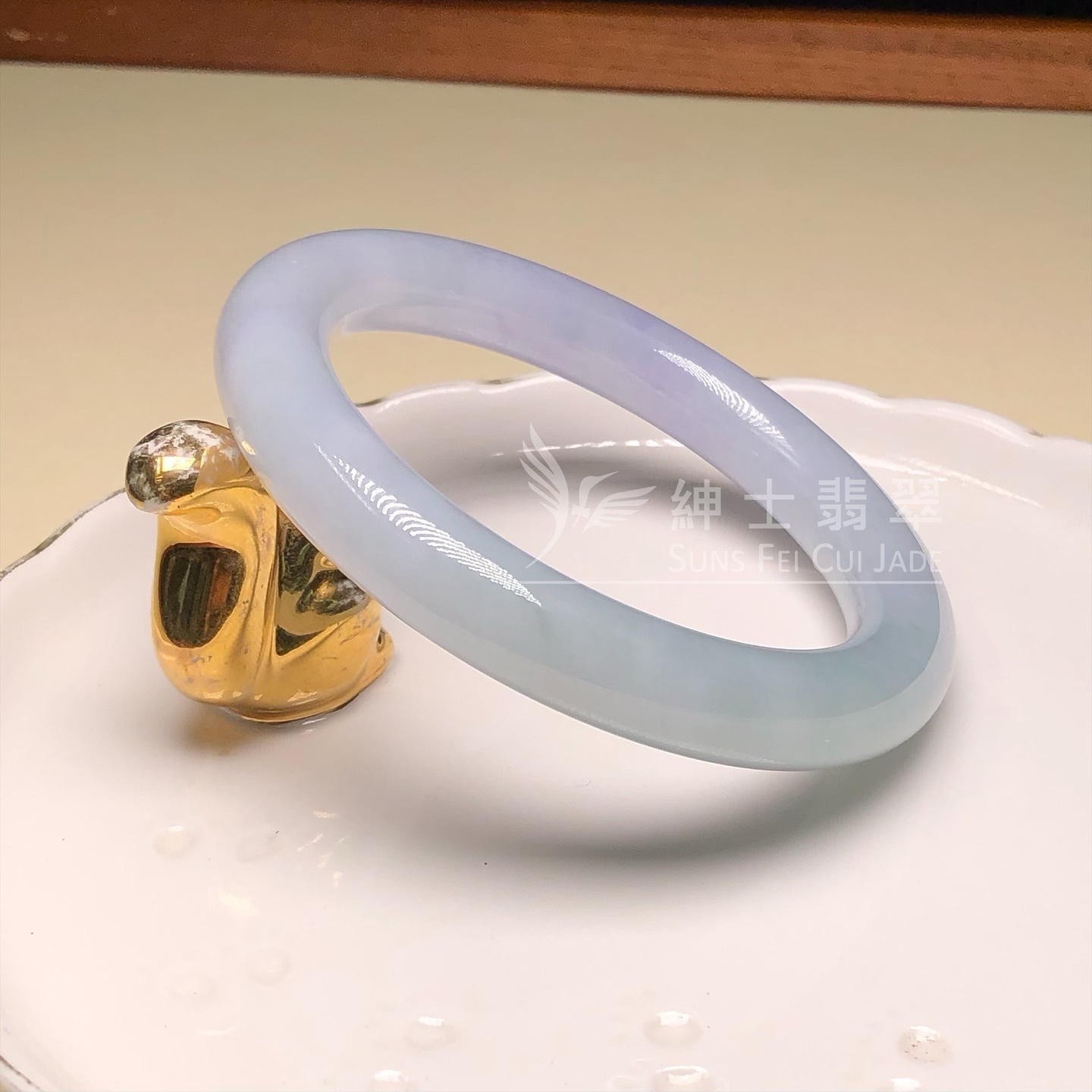 茄紫春彩圓鐲56mm