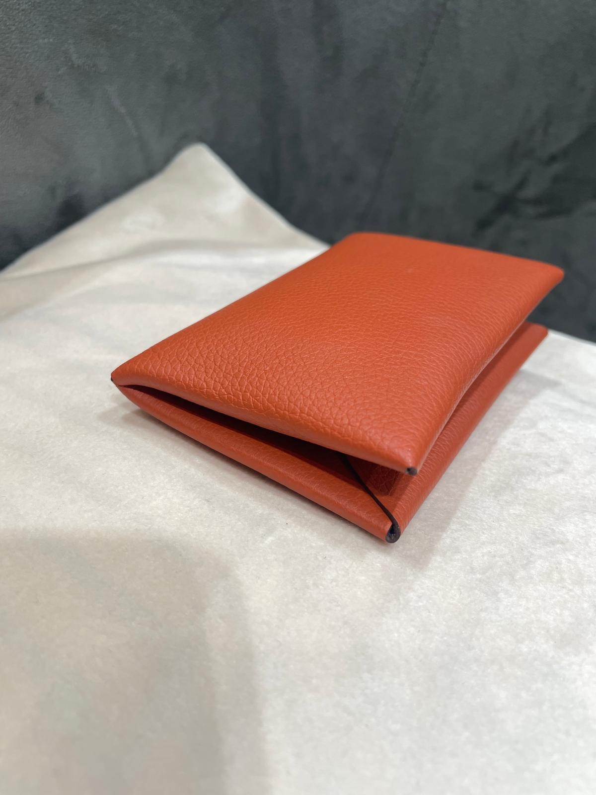 Hermes calvi card holder ,100%Authentic,98%new