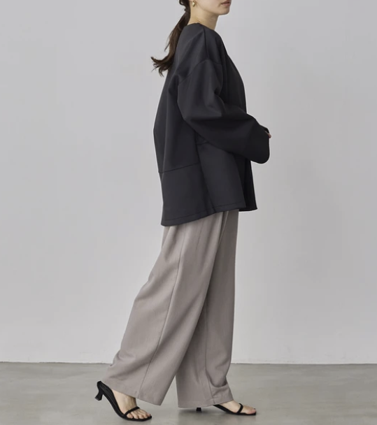 簡約風無領外套 - 2026 流行穿搭  女士外套 春夏秋時尚穿搭 優雅日常 成人休閒 易於配搭 日本直送   #JP-I-260007