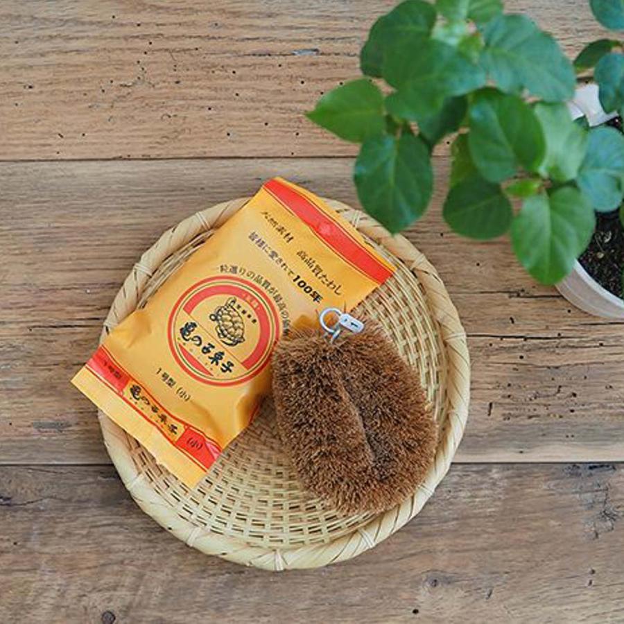 🔥🔥【日本製《龜之子束子》1號型小號棕色椰殼刷】