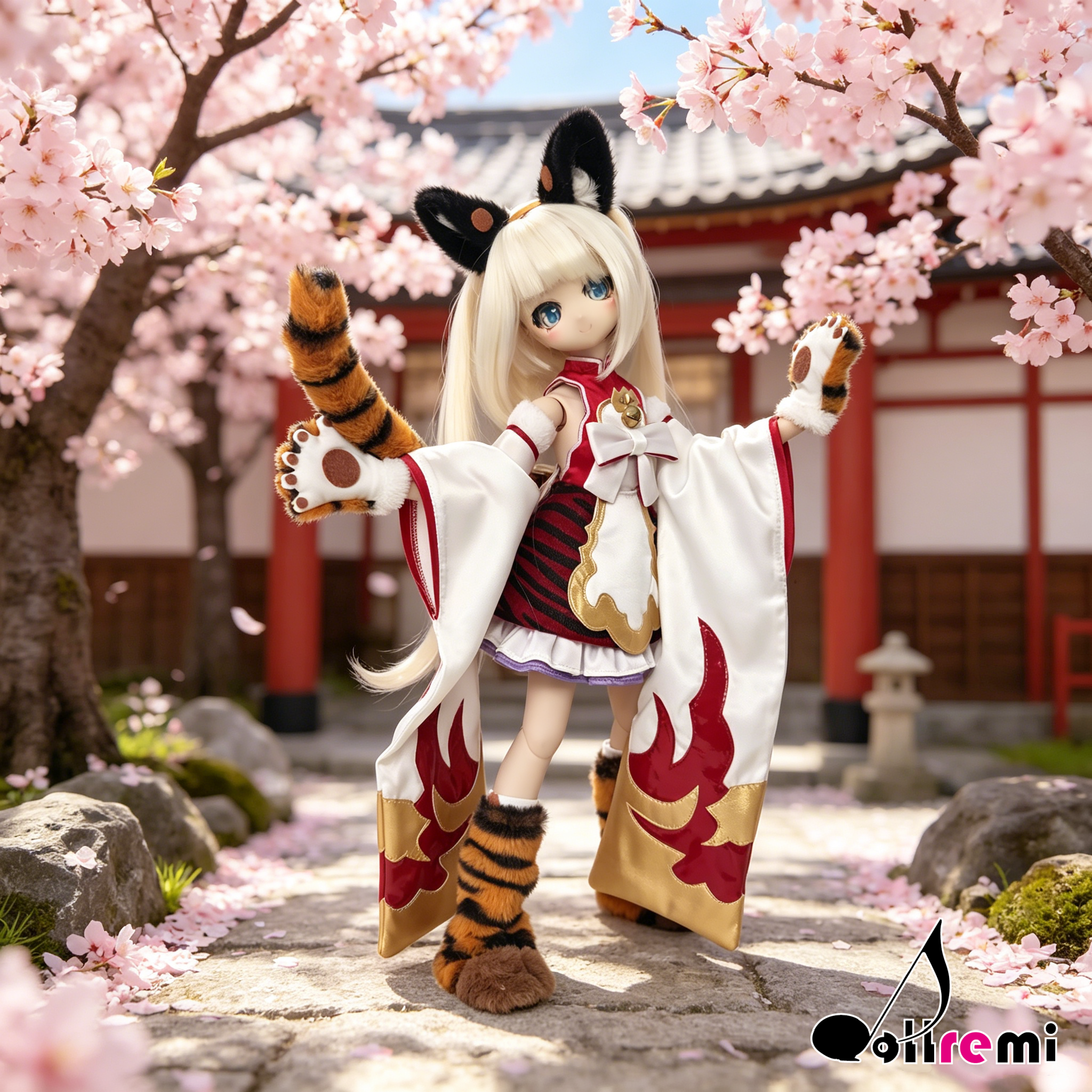 【dollremi】(DD0934) COS 碧藍幻想 Granblue Fantasy 虎神將 辛妲拉 Cidala - 黄桃 Huang