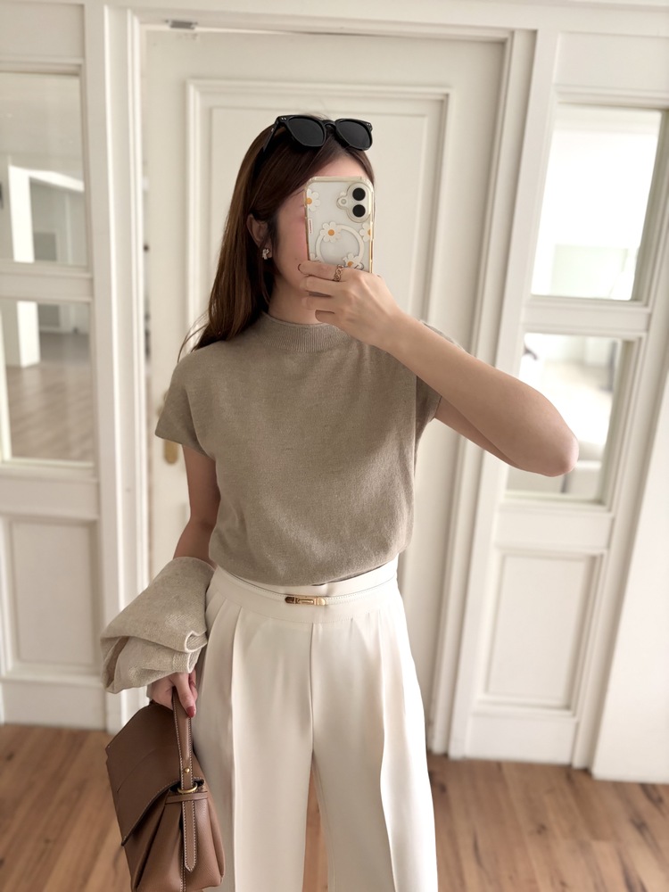 Daily Angora Knitted Top (Mocha)