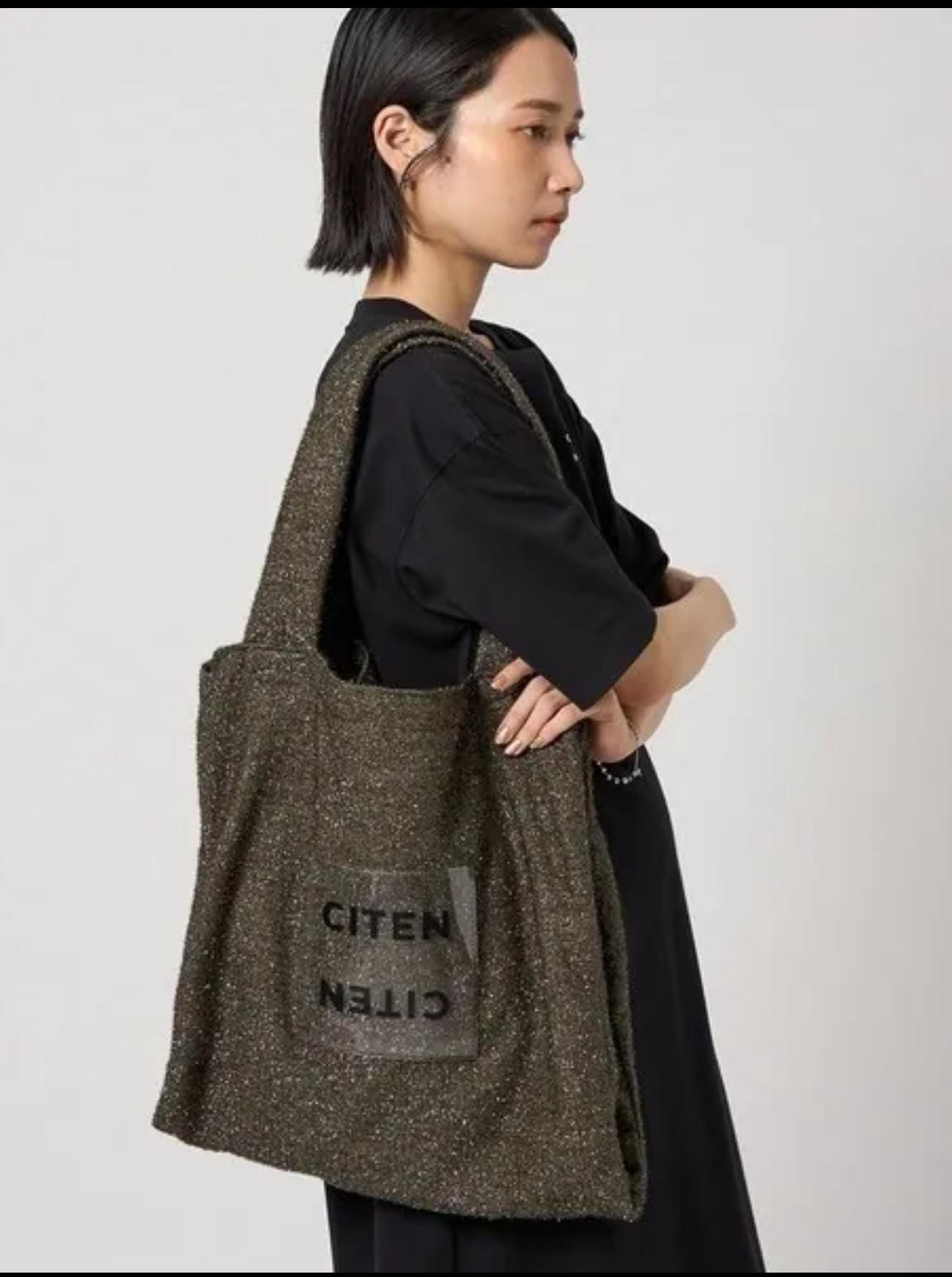 CITEN / Glitter Logo Tote Bag
