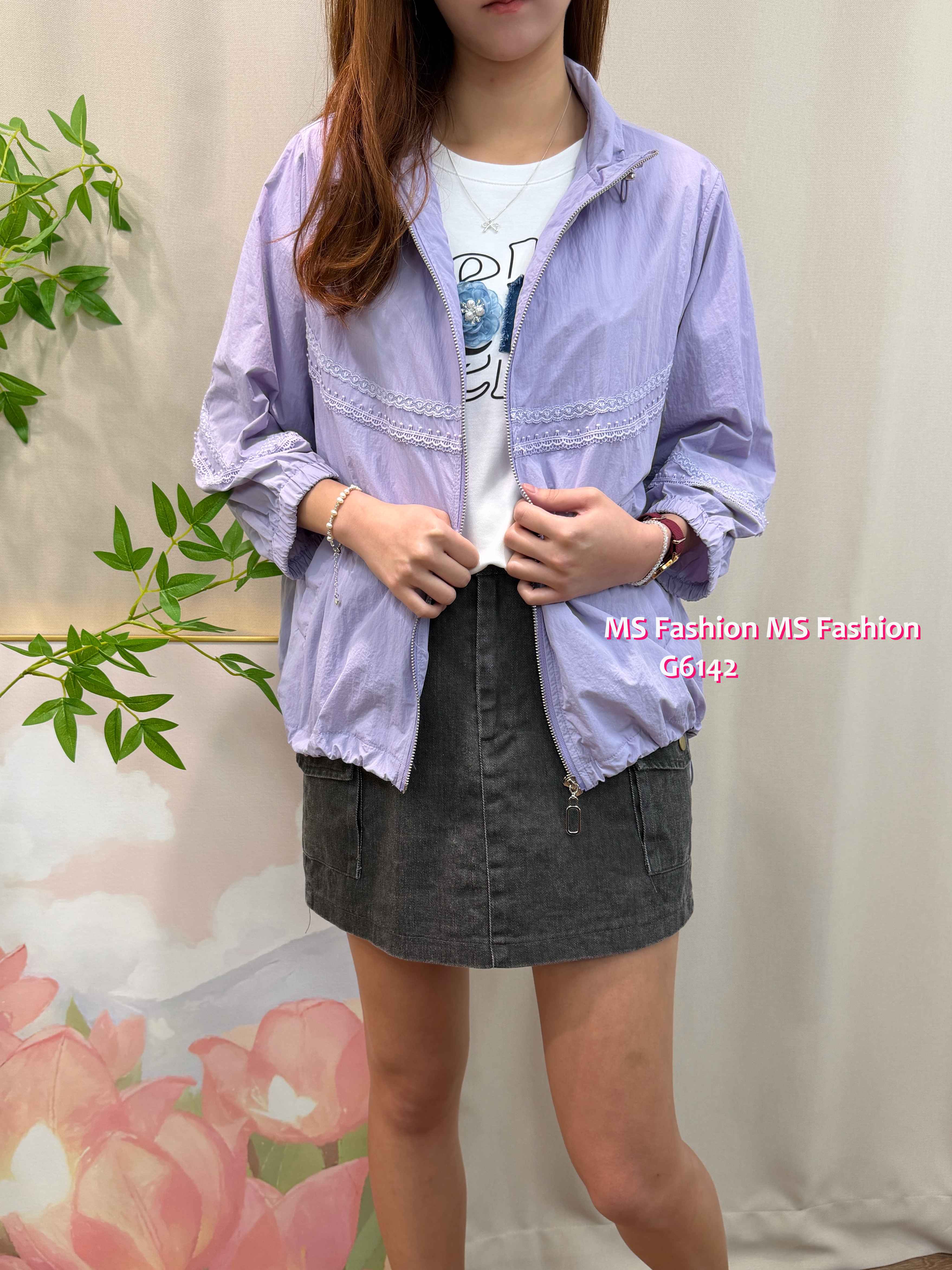 G6142 韓國🇰🇷薄料通花風褸