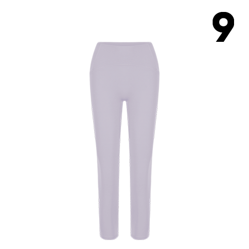 團購_Jun Ji-Hyun Set - Round Neck Crop Top & Leggings by Andar