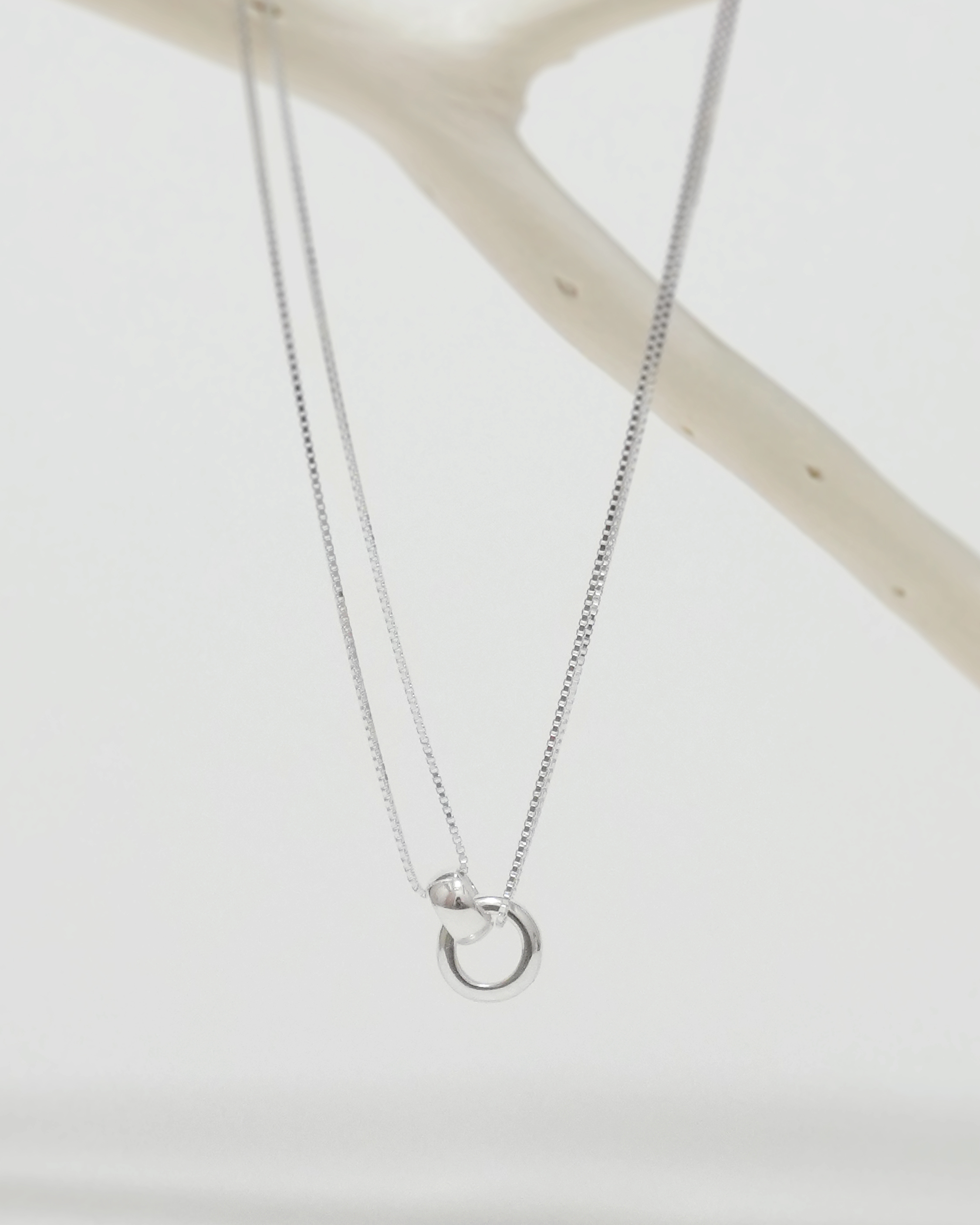 Pure Dual Buckle Necklace