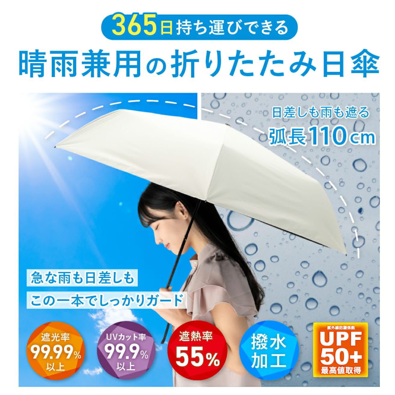 日本🇯🇵直送✈️│日本 PROTECT U -19.7度降溫晴雨兩用縮骨遮