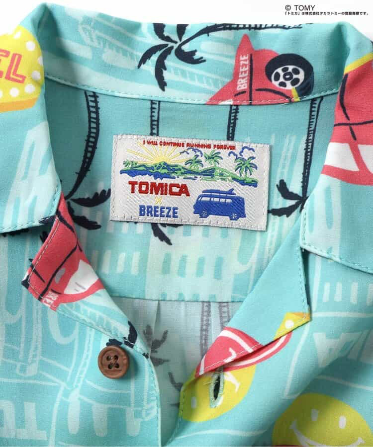 🇯🇵預訂 日本直送🇯🇵Breeze x Tomica系列兩色椰樹車車滿印夏威夷襯衫