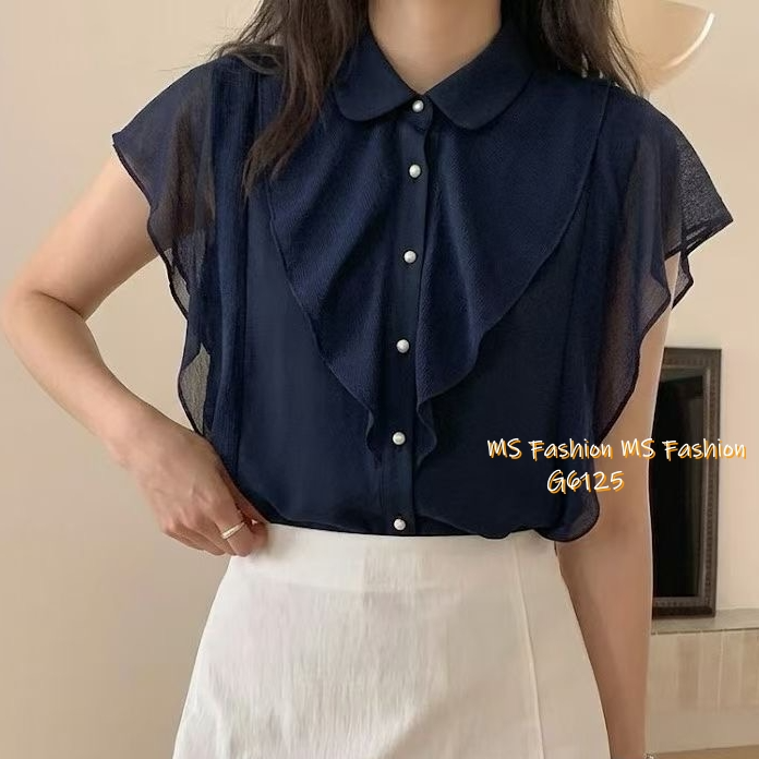 G6125 韓國🇰🇷靚料ruffle top