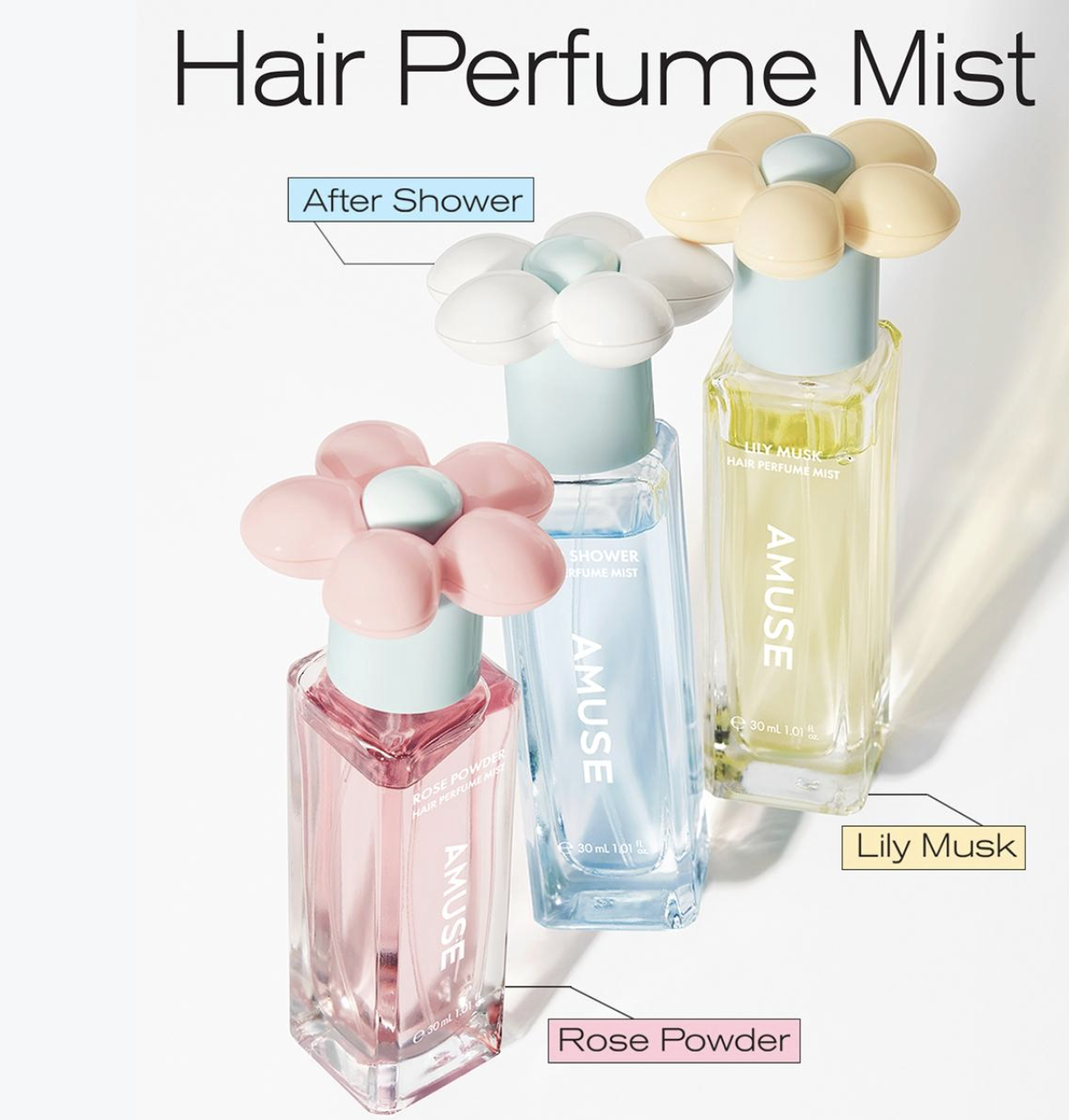 韓國 Amuse 髮香噴霧 + 送 固體香膏吊飾 / 髮梳吊飾｜Hair Perfume Mist