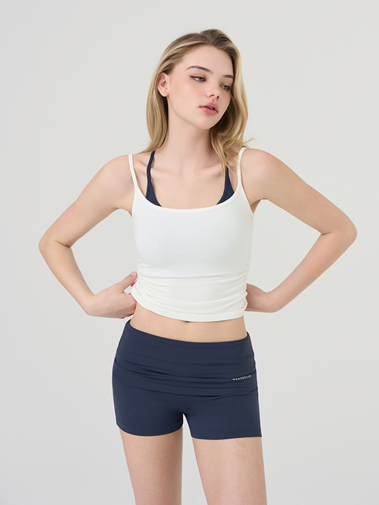 預購_Back Cross Shirred Layer Set by Grandeline