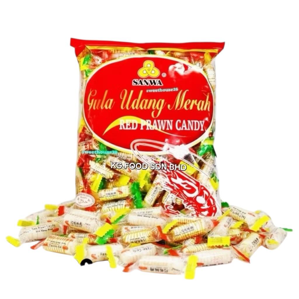 (Merah) Sanwa Gula Udang Red Prawn Candy 虾糖 350g/700g