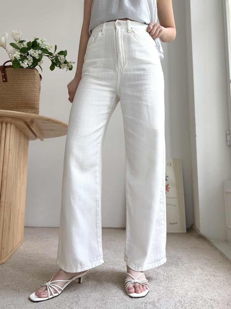 [極涼!!] Summer Lightweight White Jeans