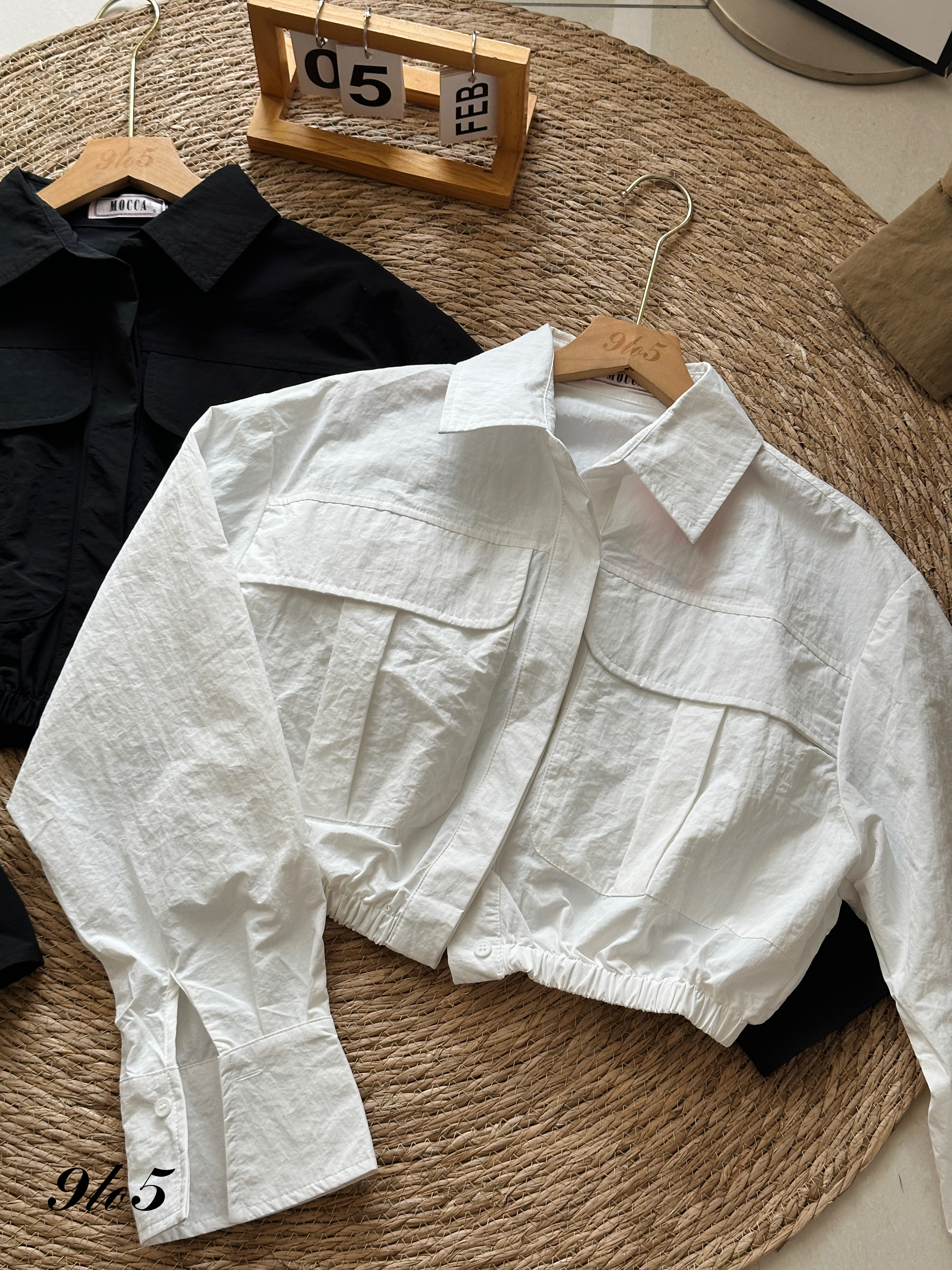 T3958 Long Sleeve Crop Top - 3 Colors