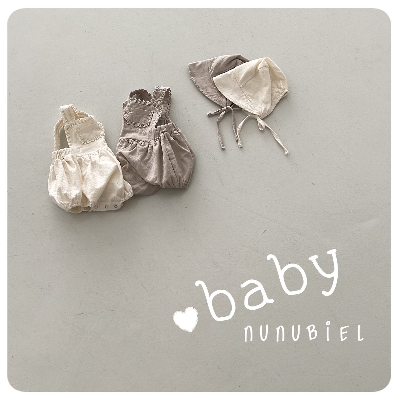 🇰🇷Nunubiel背帶包屁+帽