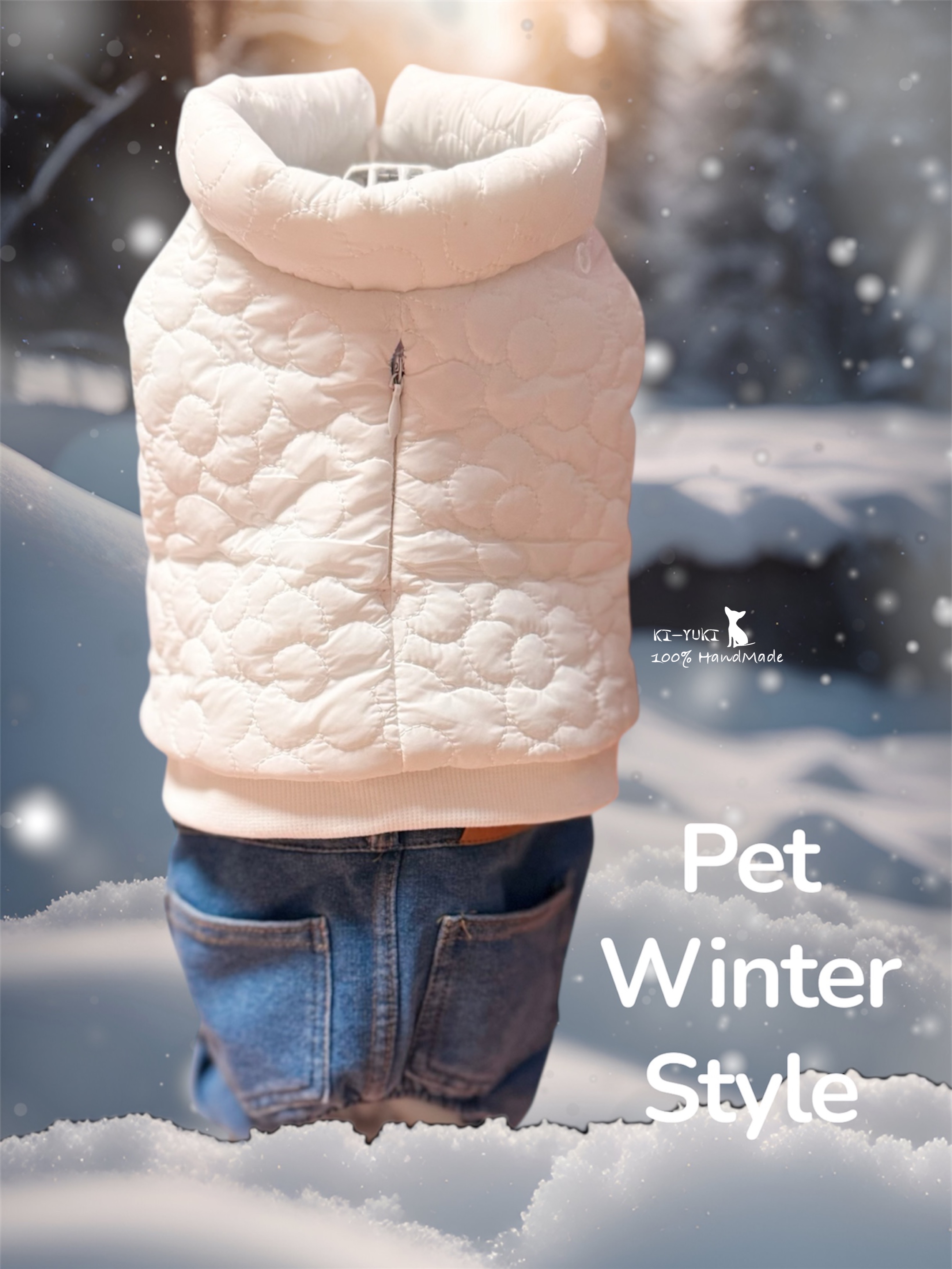 冬季保暖背心外套 背面有開洞可扣拖繩