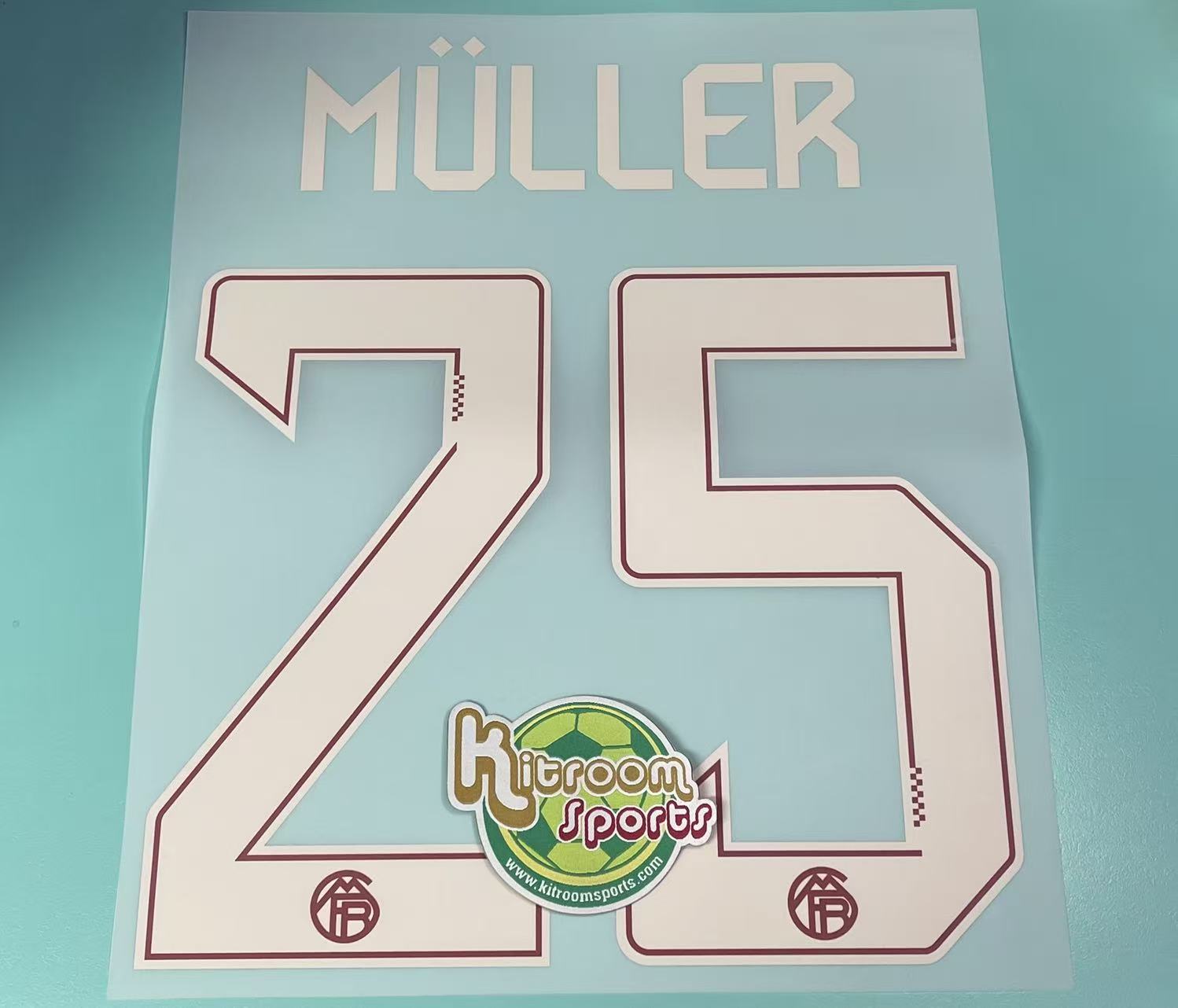 2025-26 Bayern Munich 3rd Nameset #25 MULLER
