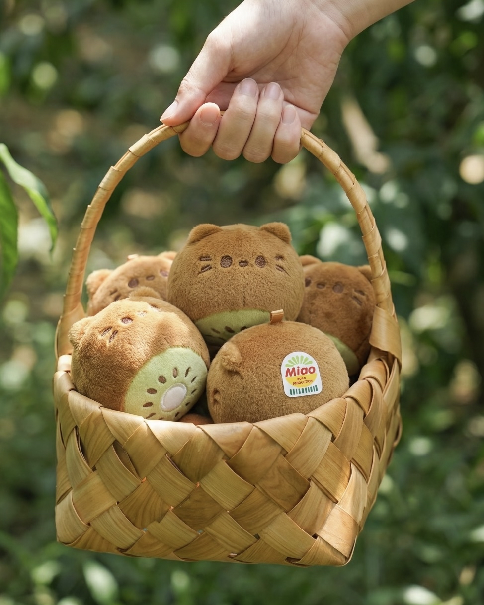 「奇異果喵」毛絨掛件