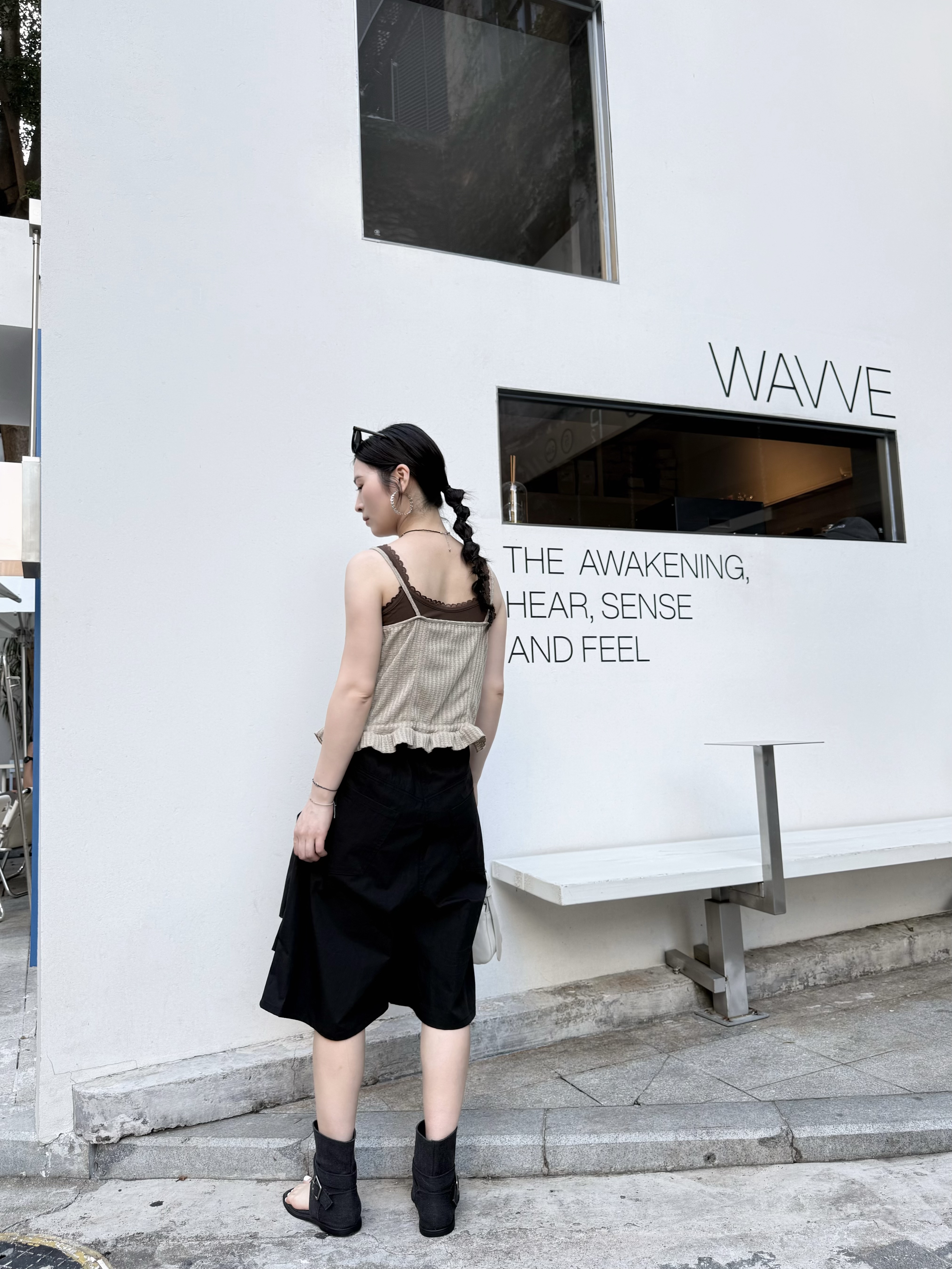 P61 吊帶棉質ruffle Top