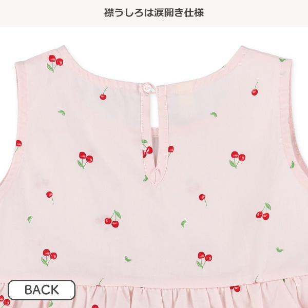🇯🇵預訂 日本直送🇯🇵兩色櫻桃滿印純棉背心連身裙