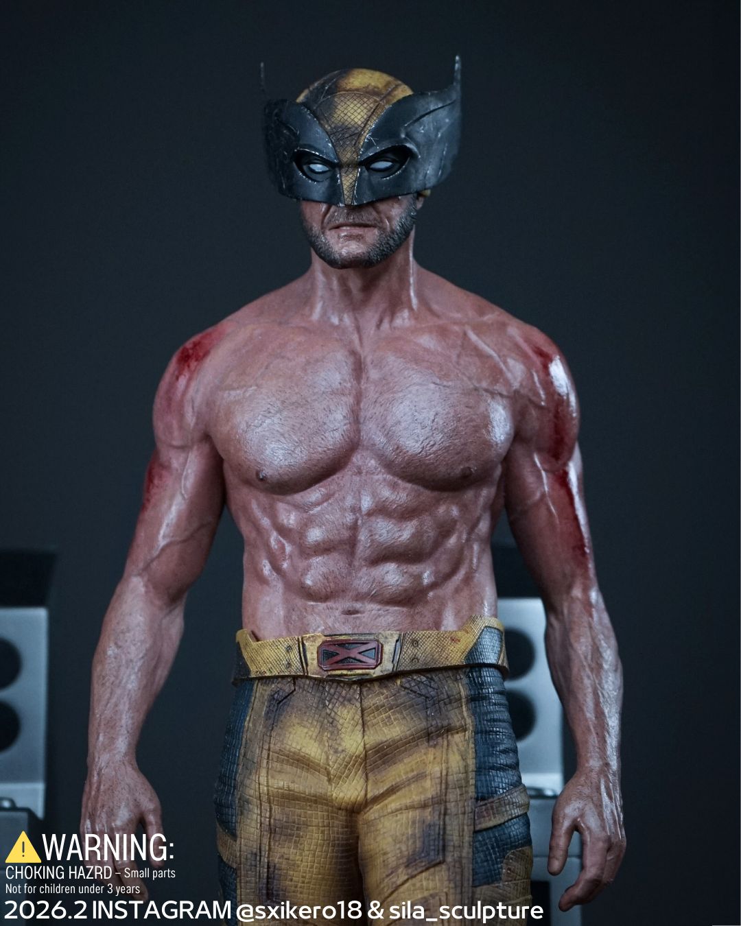 狼人戰損半面具雕像 Wolverine Half Masked Statue project