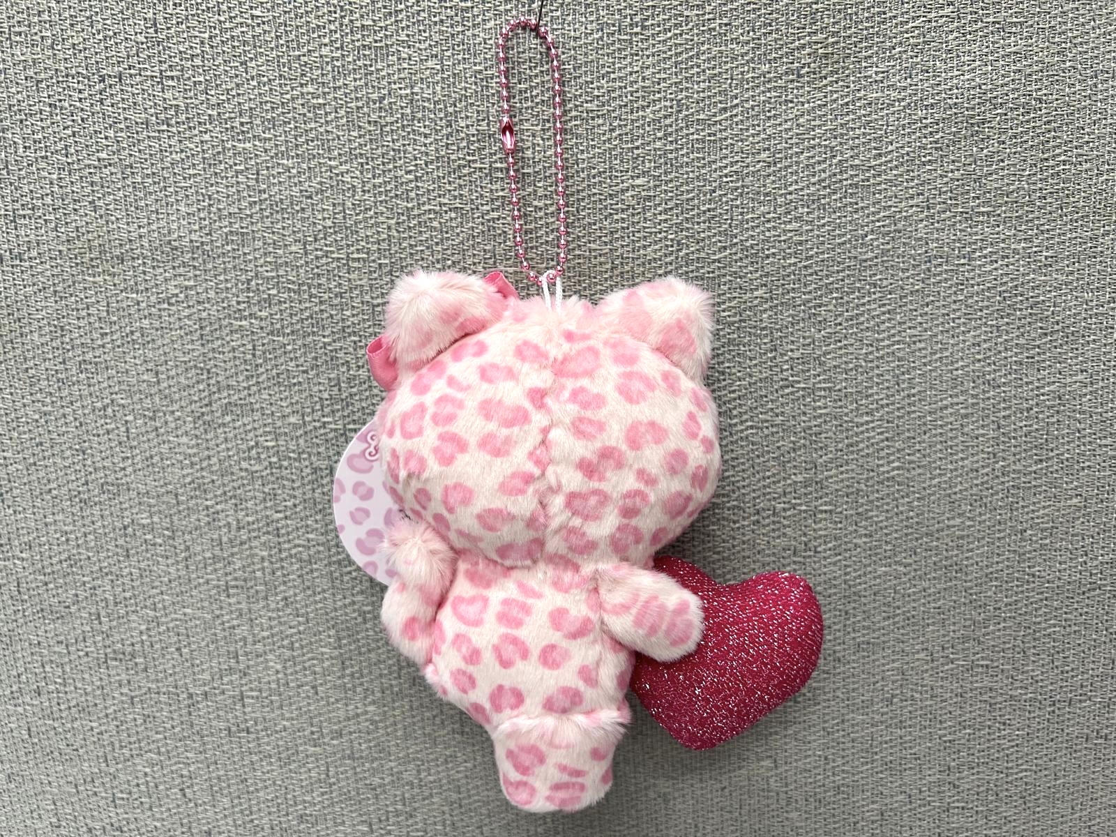 🎌日本限定 🎌 Sanrio 豹紋愛心造型公仔掛飾💕