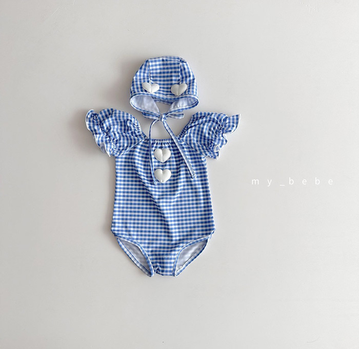 🇰🇷mybebe 泳衣+帽