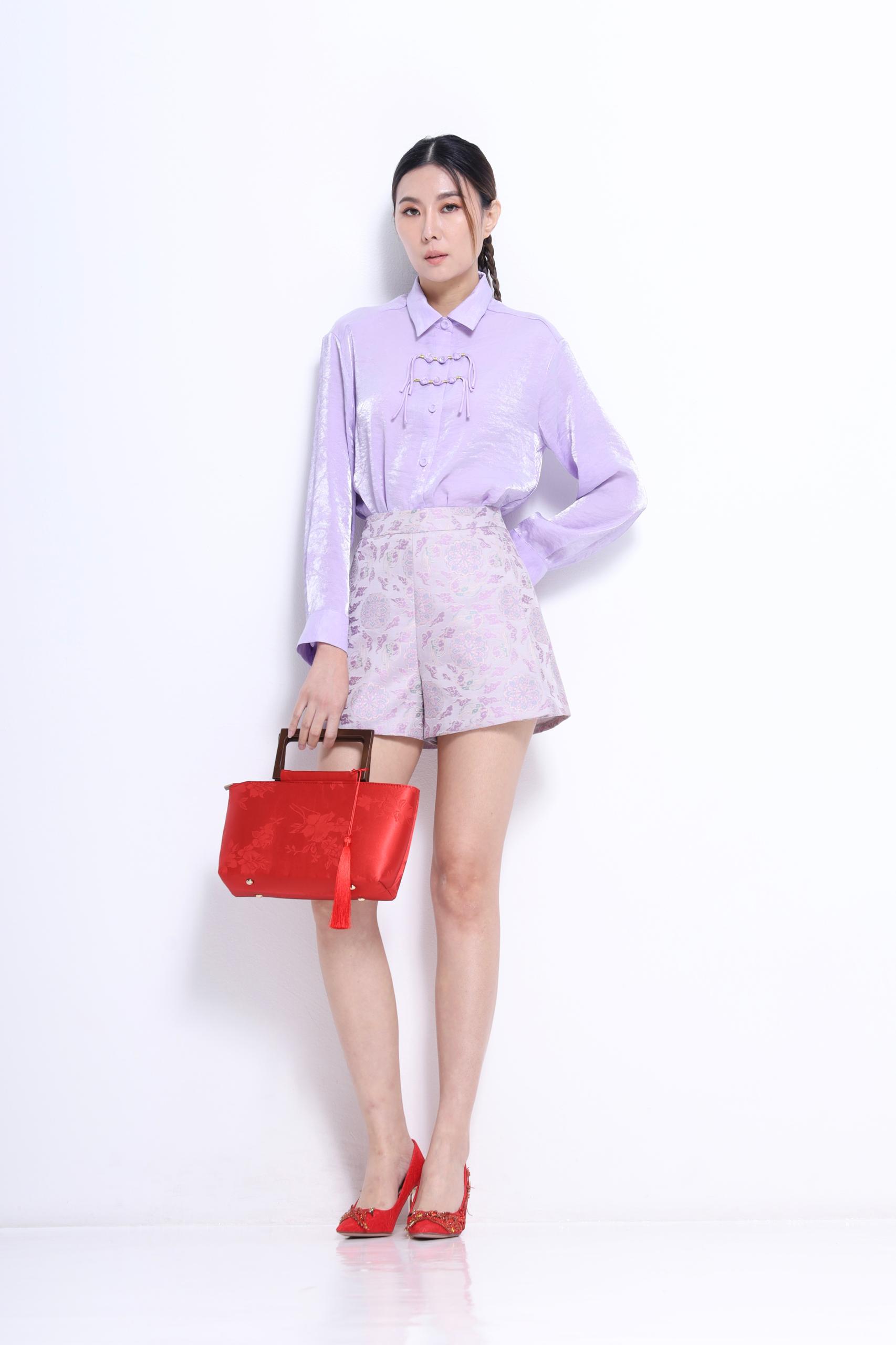 独家长袖旗袍上衣 2658