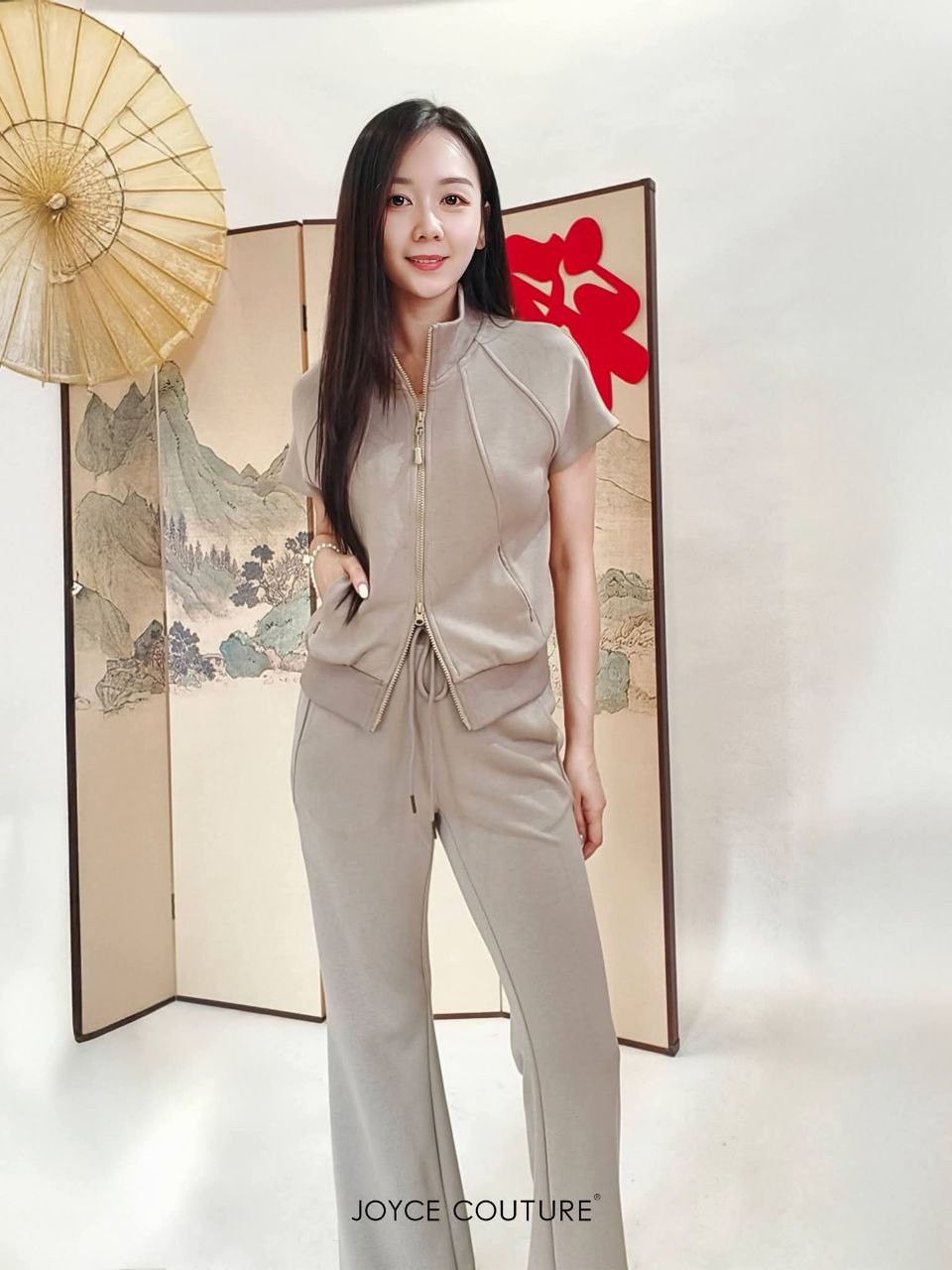 喇叭舒适长裤 P0449