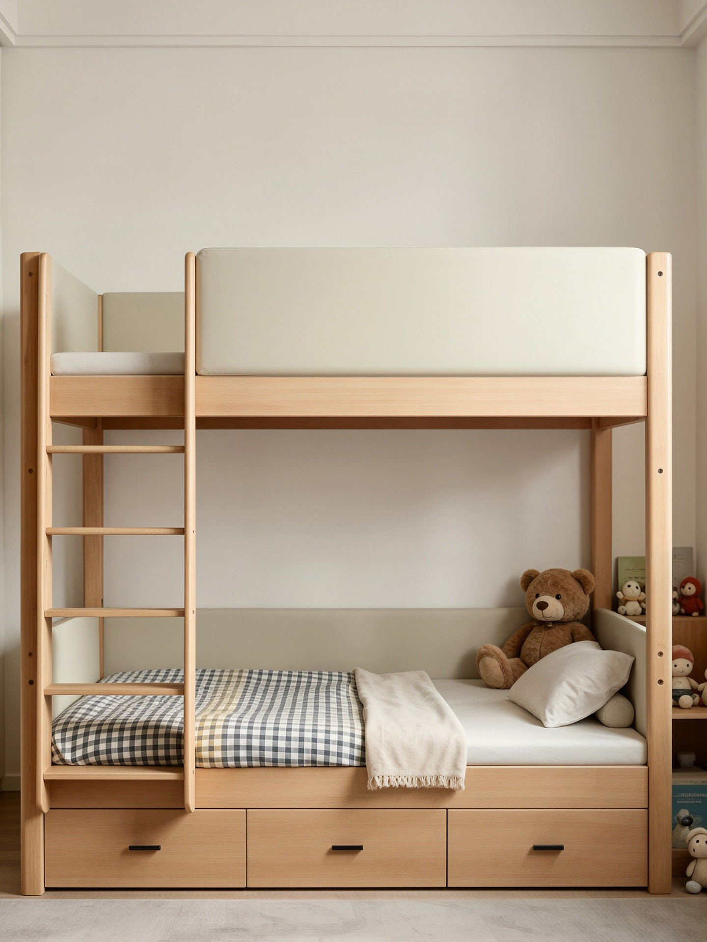 碌架床 環保耐用櫸木兒童雙層床 成人適用 小戶型可拆開睡床 bed