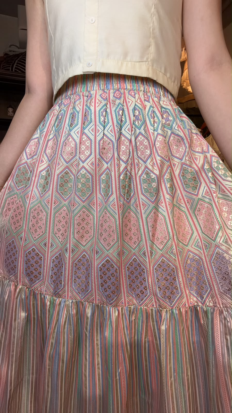 3096 Pastel Rainbow Unicorn Skirt