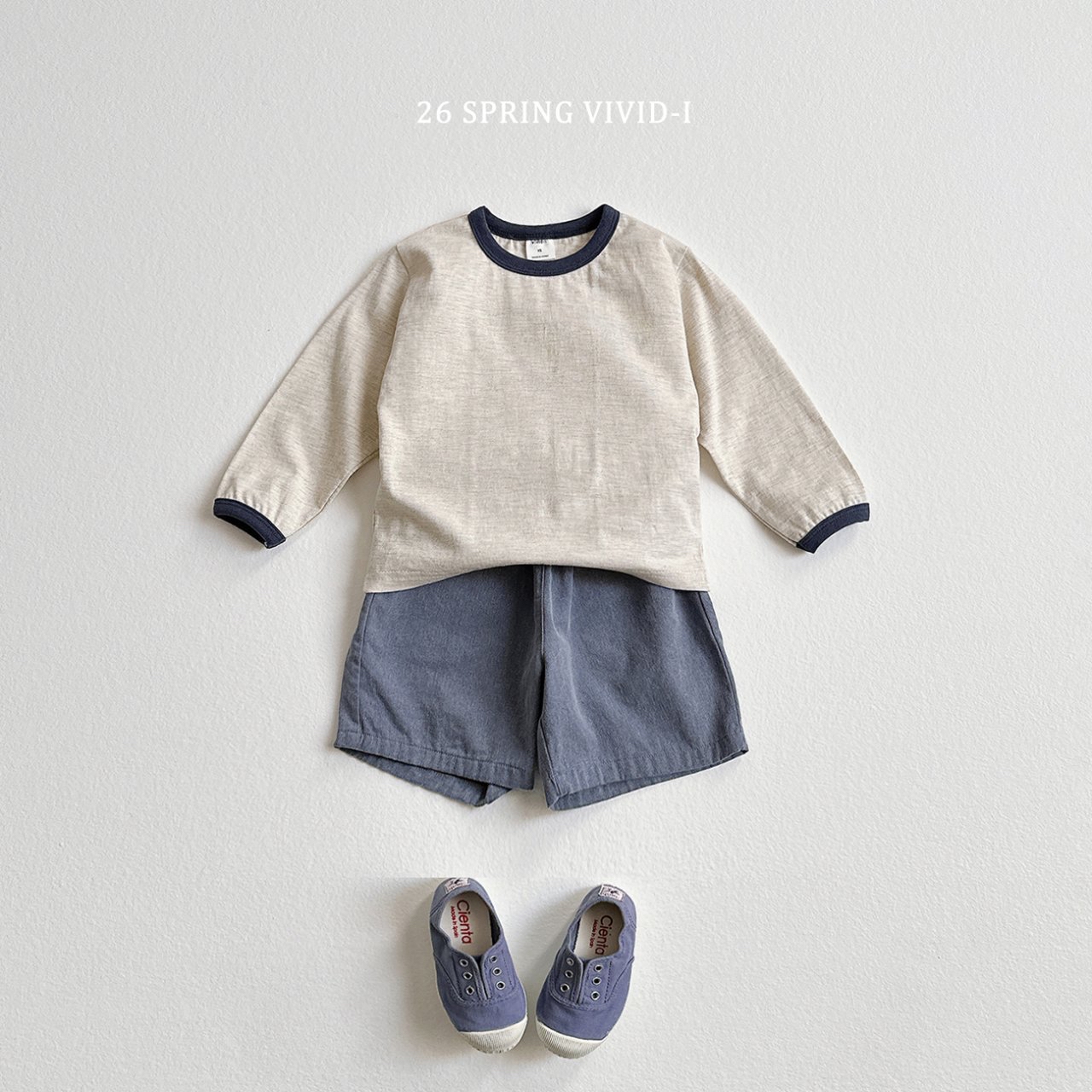 🌸預訂 韓國直送🌸🇰🇷VIVIDI三色撞色領寬鬆長袖上衣