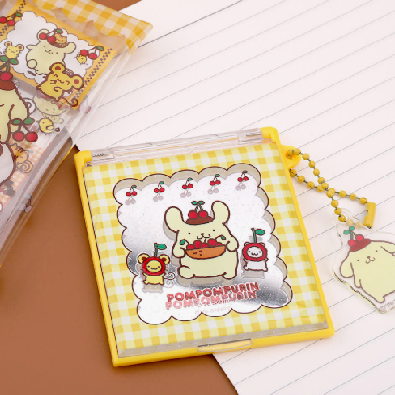 【預訂】韓國直送 Sanrio 布甸狗櫻桃折疊式桌上鏡連吊飾
