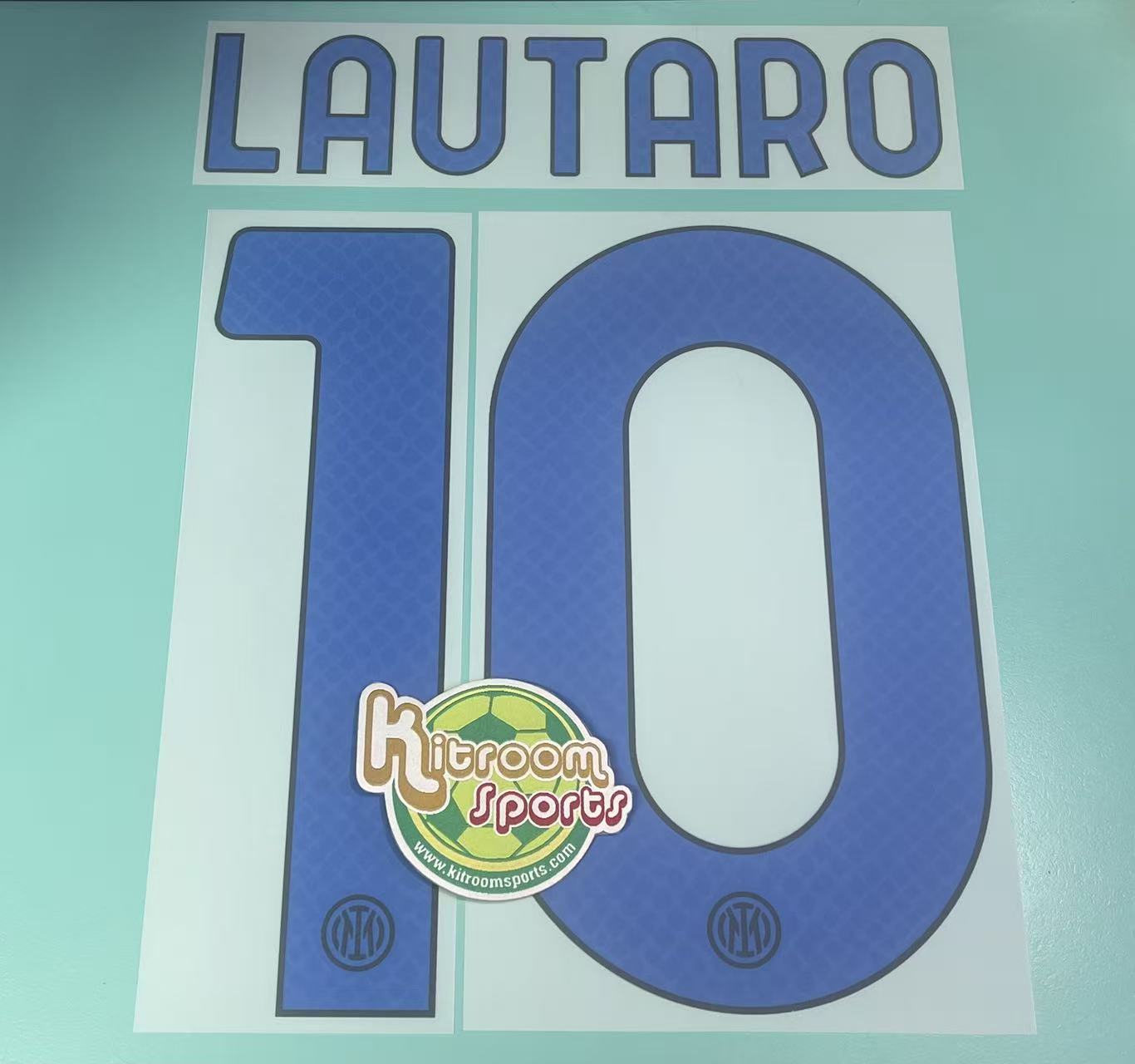 2021-22 Inter Milan Away Nameset #10 LAUTARO