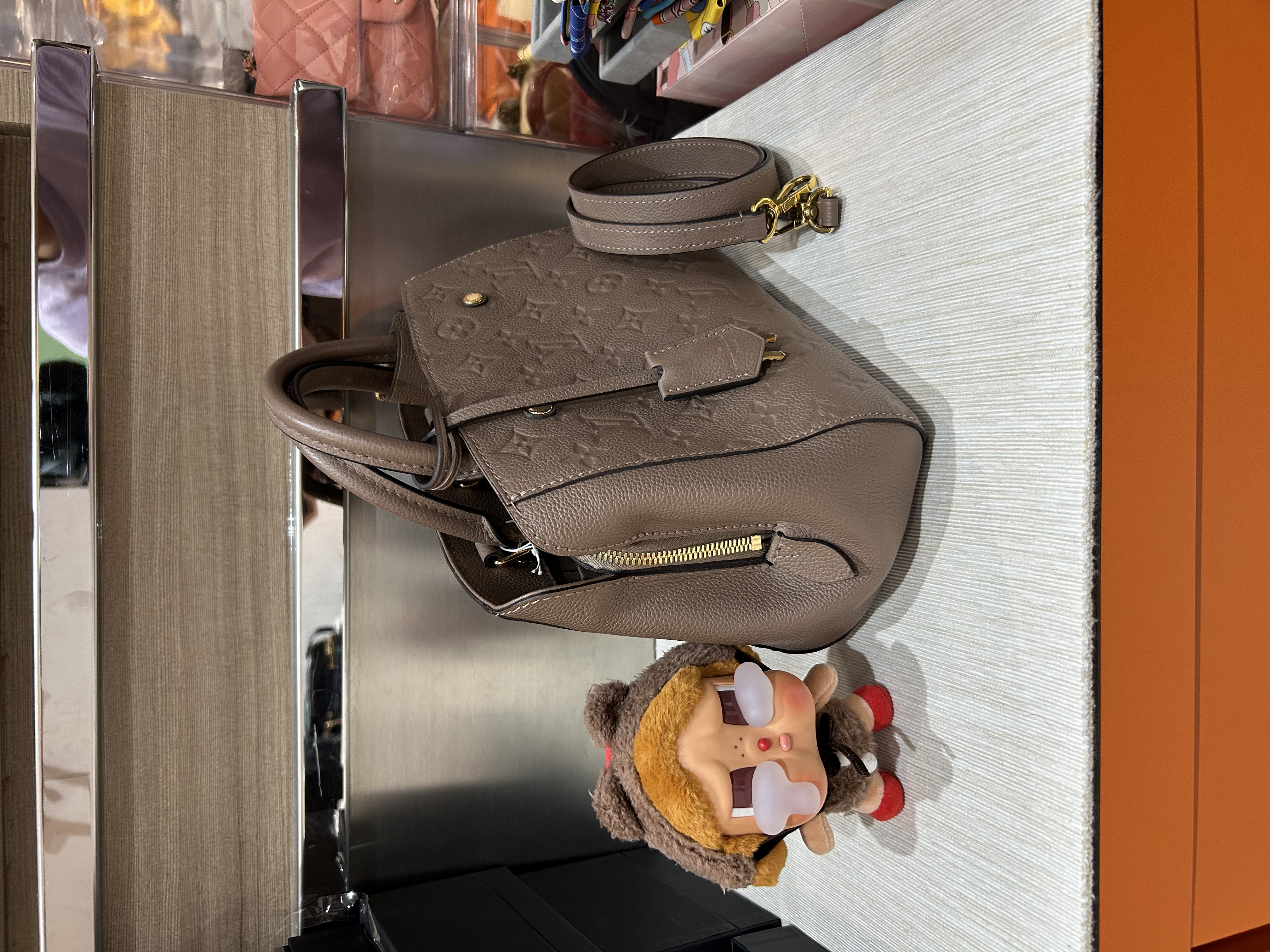 Lv montaigne bb empreinte calfskin 100%Authentic,98%new ✅key lockpad✅strap✅dust bag  