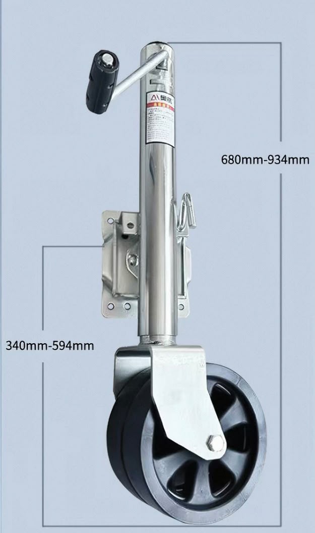 Trailer Jack double Wheel 1500lbs