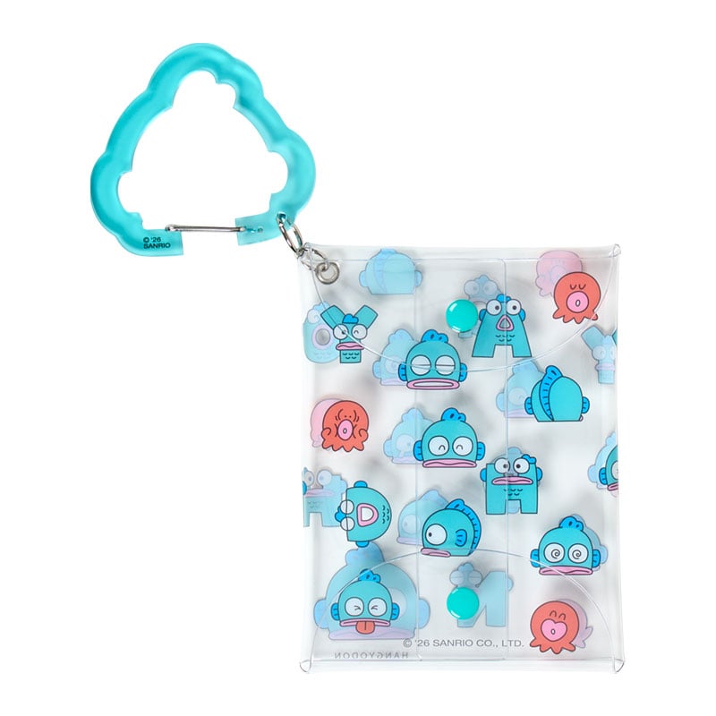 現貨｜Sanrio Hangyodon 水怪 趣味表情系列 日版 透明 收納袋 (75360-2)