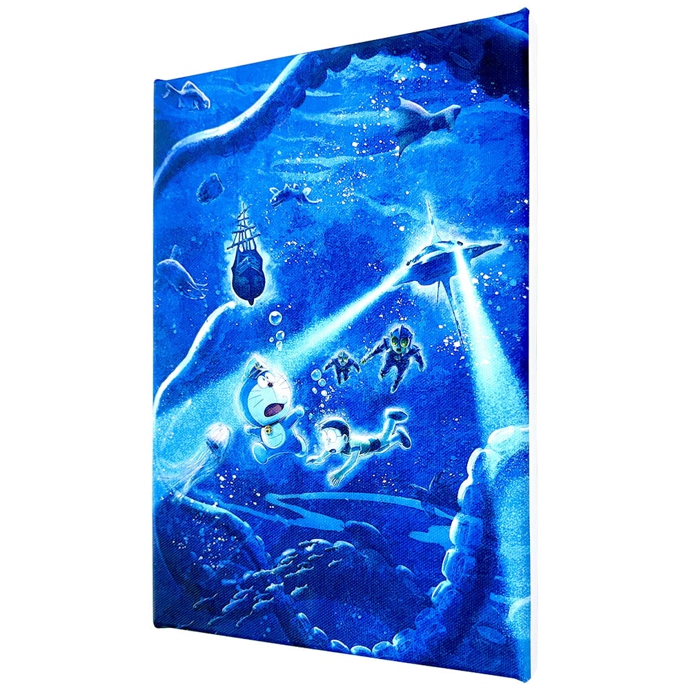 [訂購] 多啦A夢電影藝術微噴版畫 《海底鬼岩城》 Doraemon電影插畫