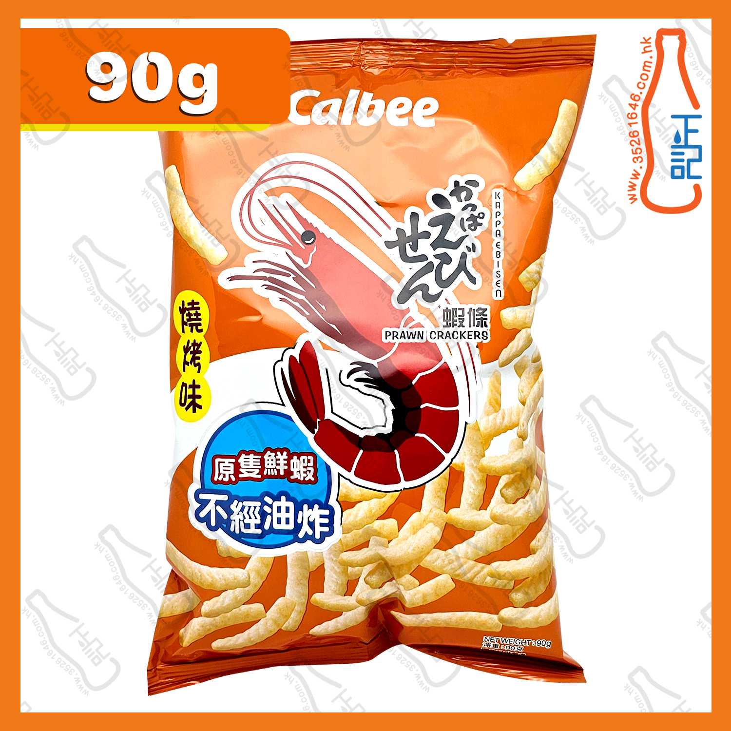 ==(大)卡樂B 燒烤味蝦條 90g /包