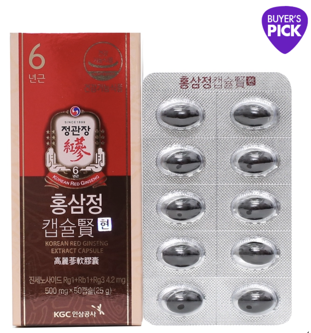 母親節首選｜韓國 正官庄 高麗蔘軟膠囊禮盒 一套2盒｜Jung Kwan Jang Red Ginseng Capsule