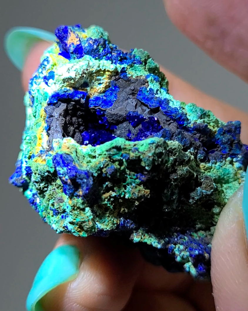 Azurite malachite chrysocolla cluster - AZ9