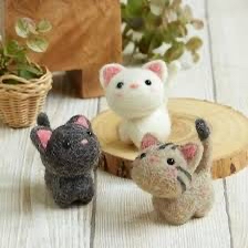 三隻小貓 羊毛DIY