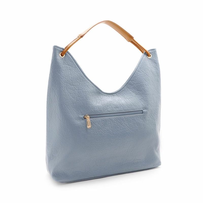 《現貨》日本firano圓形曲線手提包(藍色)