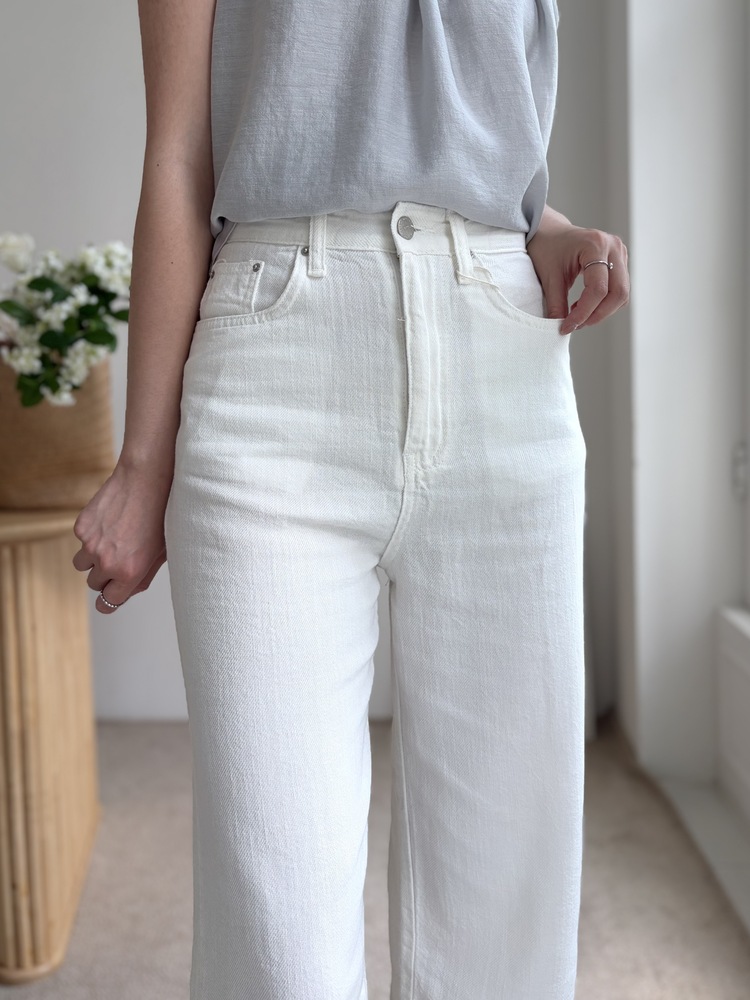 [極涼!!] Summer Lightweight White Jeans