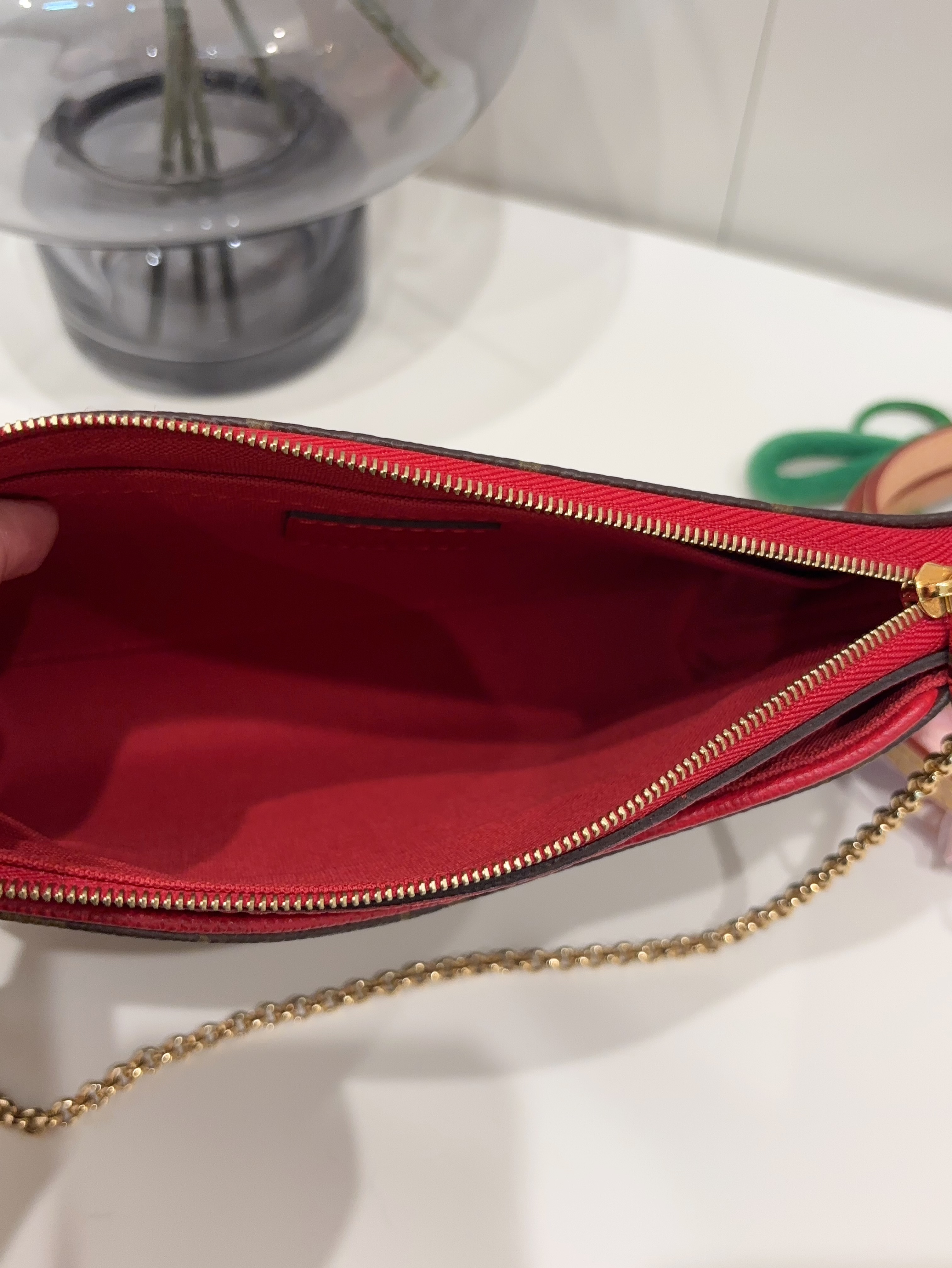 Lv Pallas woc wallet on chain crossbody bag unused 