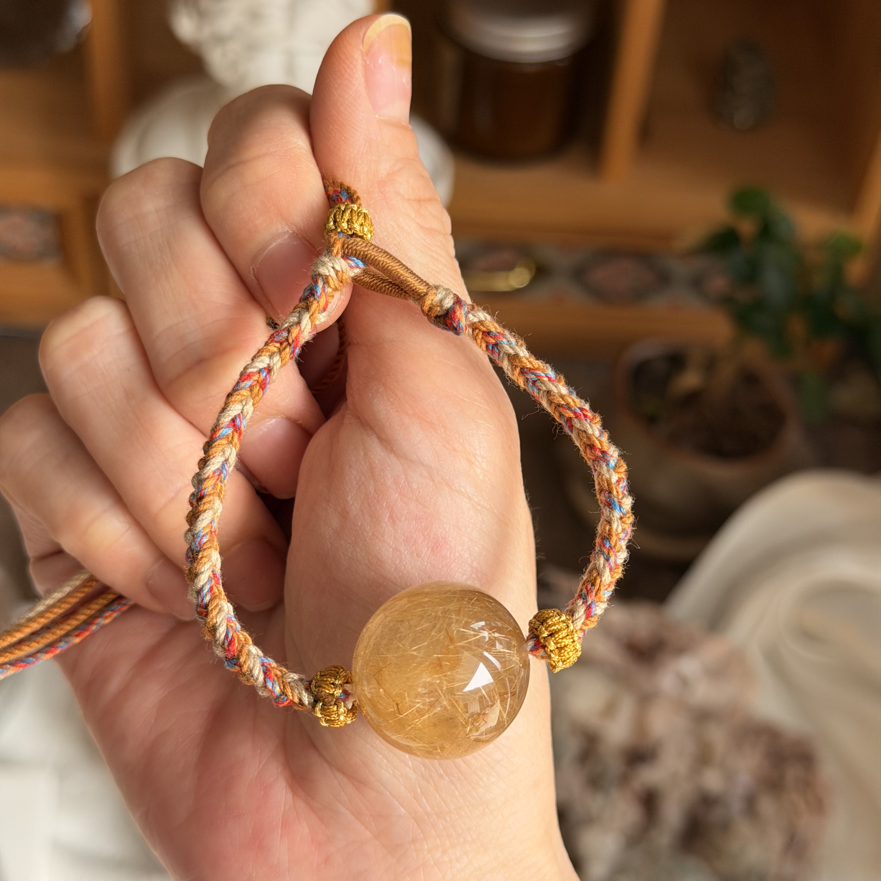 魔鬼髮晶/銀髮晶+金髮晶襯手繩系列