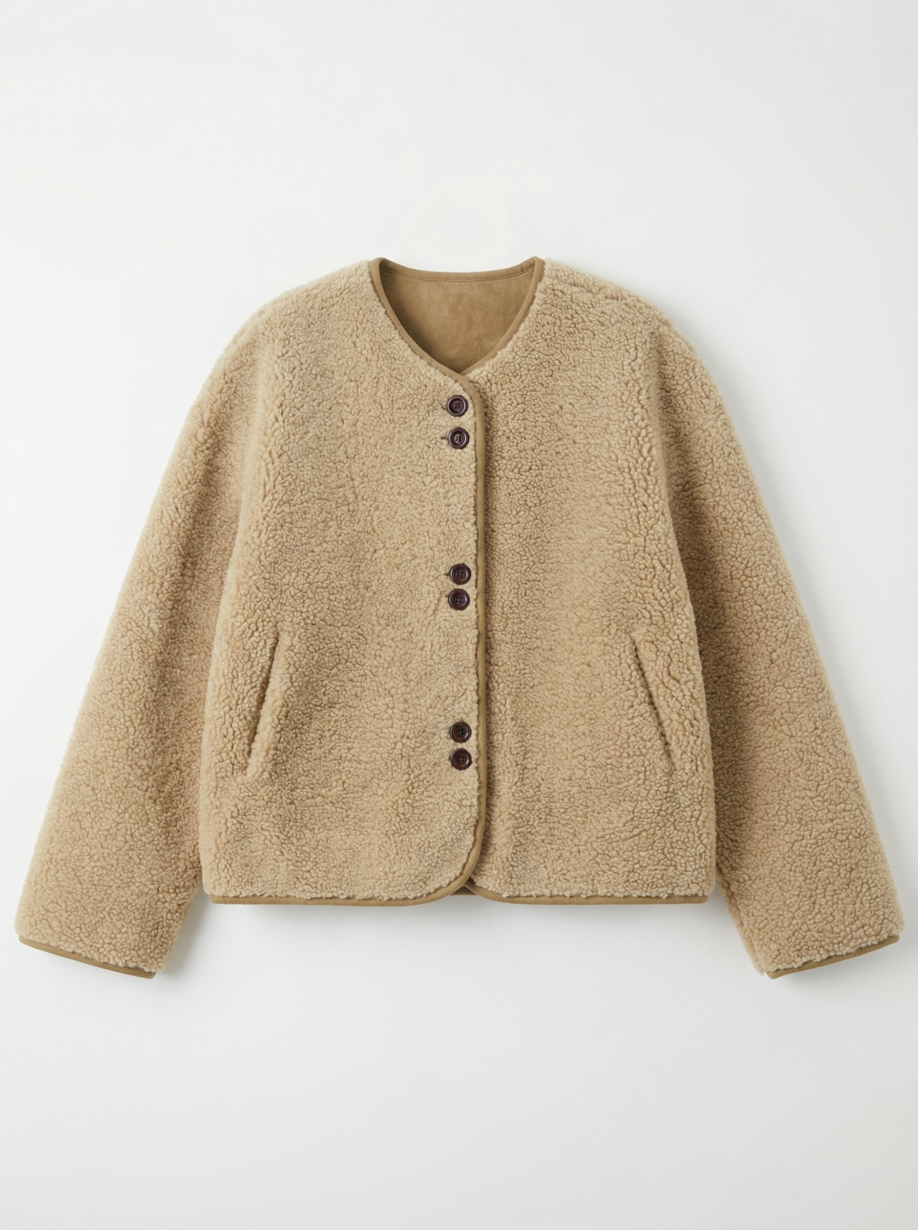 1860羊羔絨開襟褸