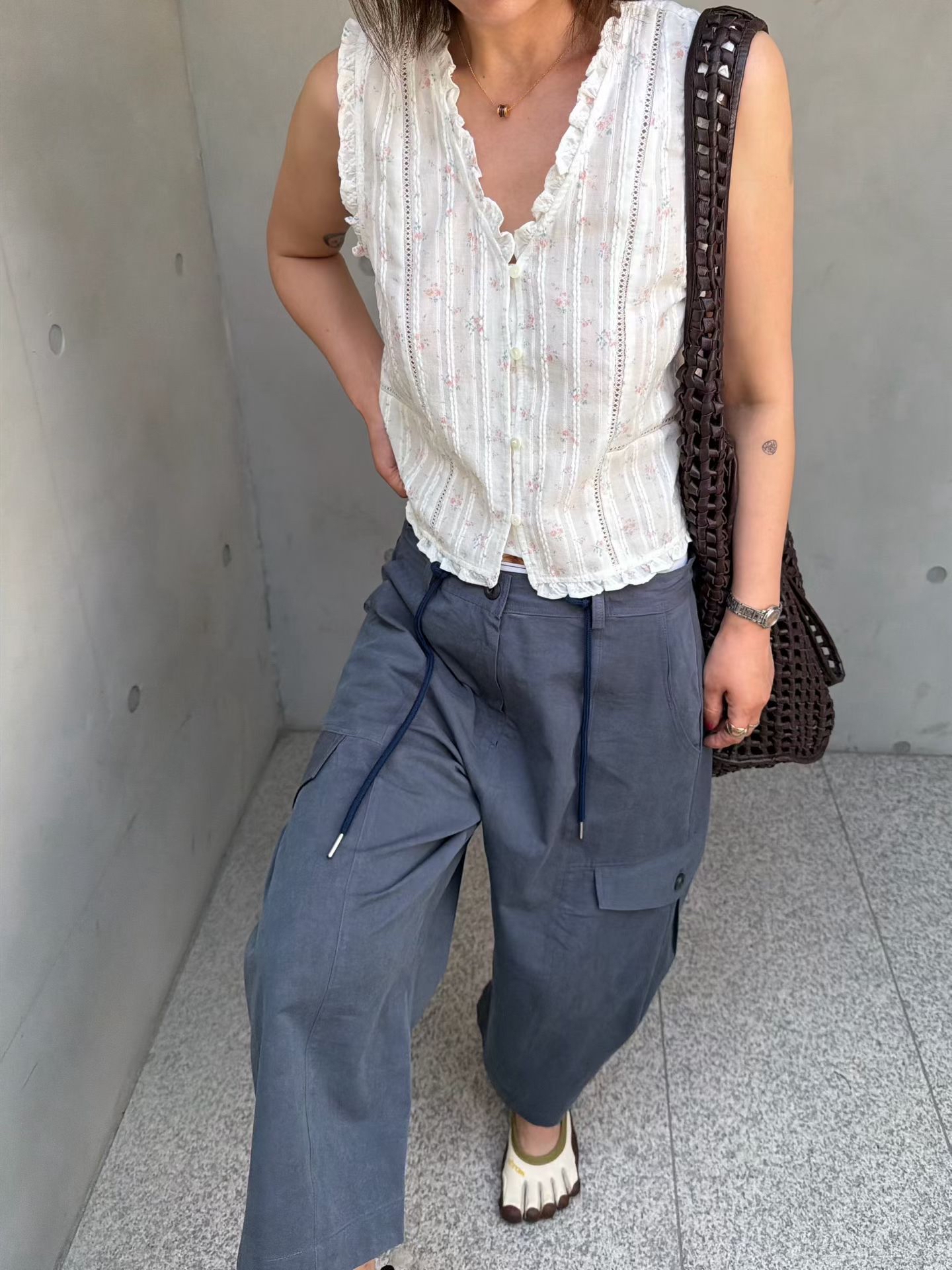 🇰🇷東大門女裝 | Flower sleeveless 